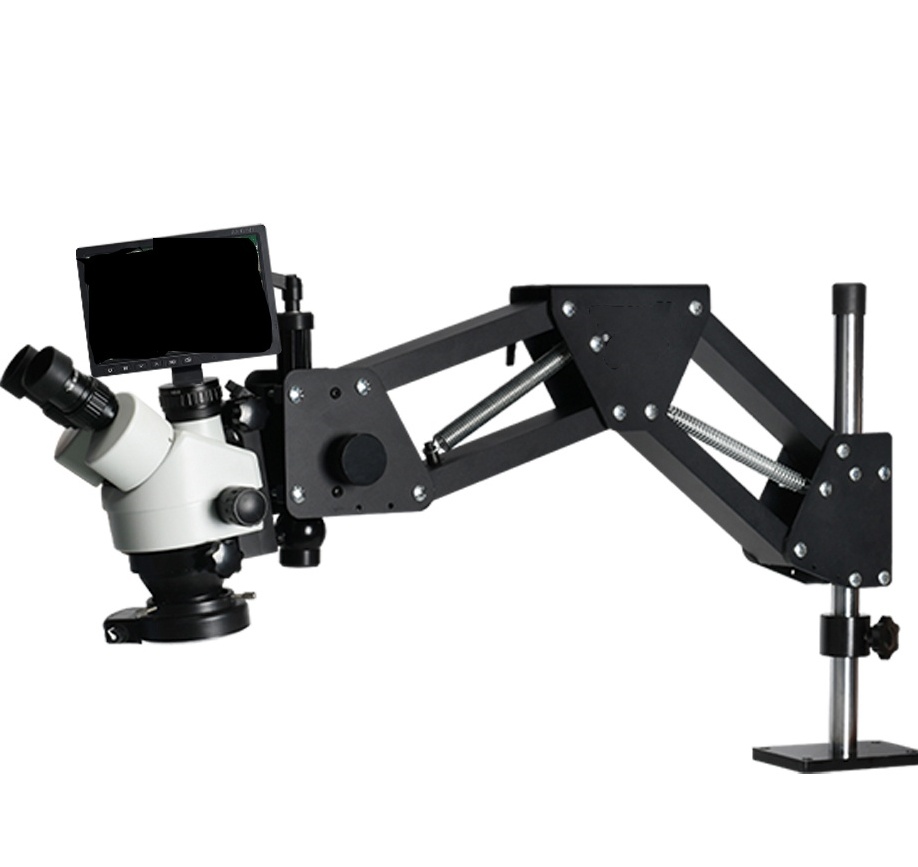 10inch 2K Resolution LED Illum - đánh giá và giá Trinocular Stereo Microscope 7X-45X