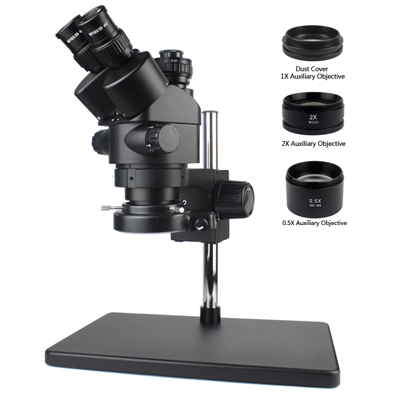3.5X-90X Simul-Foca Trinocular - đánh giá và giá Trinocular Stereo Microscope 7X-45X